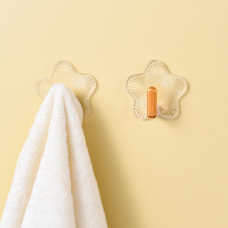 4 Durable Adhesive Hooks Without Punching - an Essential for Wall Storage That Leaves No Trace, Perfect for Kitchens, Bathrooms, Dorm Rooms, And Entrances. They Can Hold Keys, Towels, Jewelry, And Bags - Essential for Compact Living Areas