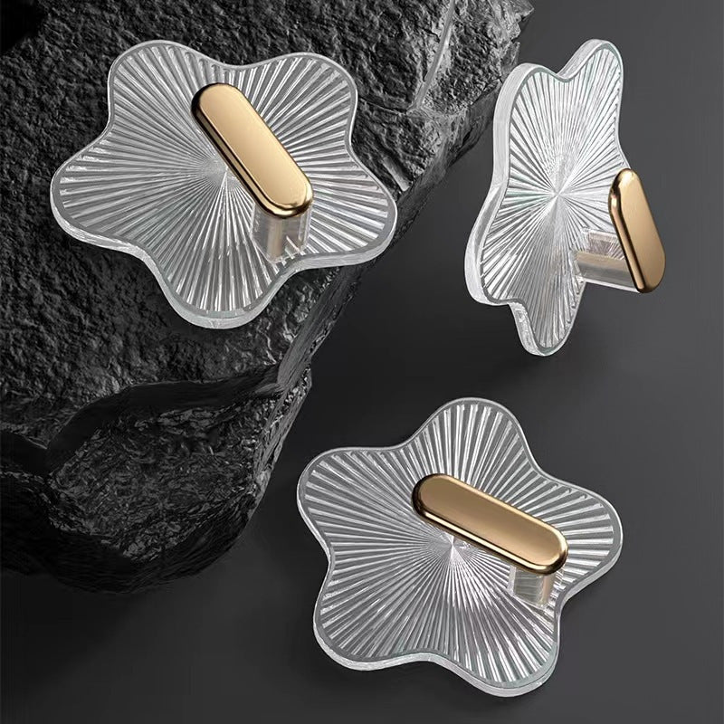 4 Durable Adhesive Hooks Without Punching - an Essential for Wall Storage That Leaves No Trace, Perfect for Kitchens, Bathrooms, Dorm Rooms, And Entrances. They Can Hold Keys, Towels, Jewelry, And Bags - Essential for Compact Living Areas