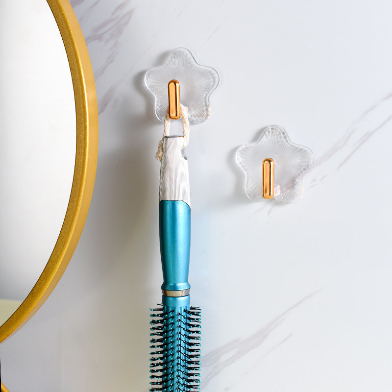 4 Durable Adhesive Hooks Without Punching - an Essential for Wall Storage That Leaves No Trace, Perfect for Kitchens, Bathrooms, Dorm Rooms, And Entrances. They Can Hold Keys, Towels, Jewelry, And Bags - Essential for Compact Living Areas