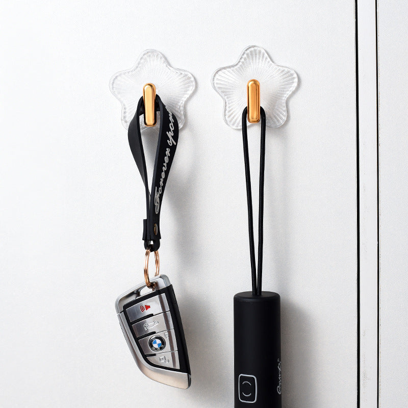 4 Durable Adhesive Hooks Without Punching - an Essential for Wall Storage That Leaves No Trace, Perfect for Kitchens, Bathrooms, Dorm Rooms, And Entrances. They Can Hold Keys, Towels, Jewelry, And Bags - Essential for Compact Living Areas